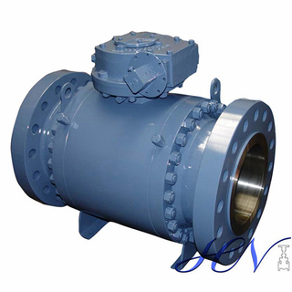 API 6D Forged Steel Side Entry Trunnion Ball Valve Double Block Bleed