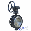 Double Flanged Gear Type Metal Seated Tricentric Butterfly Valve