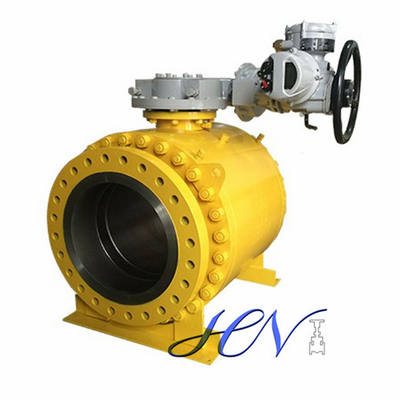Electric Operated Forged Side Entry Trunnion Ball Valve Double Block Bleed