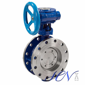 Manual Double Flanged Industrial Double Eccentric Butterfly Valve