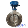 Manual Carbon Steel Double Flange Quick Opening Double Eccentric Butterfly Valve