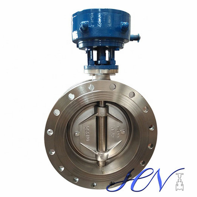 Manual Carbon Steel Double Flange Quick Opening Double Eccentric Butterfly Valve