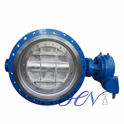 Hard Seal Carbon Steel Double Flange Gear Operated Double Offset Butterfly Valve