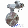 Electrically Operated Double Flanged Pressure Drop Triple Eccentric Butterfly Valve