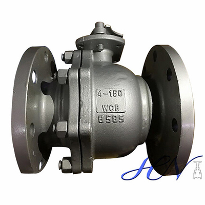 Gas Line Flanged Lever Operated Cast Steel Floating Ball Valve