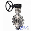 Fully Lugged Stainless Steel Gear Type Triple Eccentric Butterfly Valve