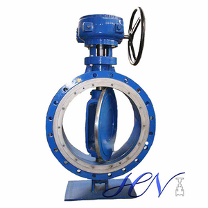 Steam Flange Type Carbon Steel Metal Seated Double Eccentric Butterfly Valve
