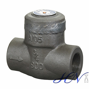 Lift Type One Way Forged Steel Threaded Welded Bonnet Check Valve